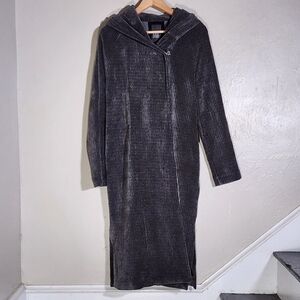 Lotus Eater Boho Charcoal Hooded Cape